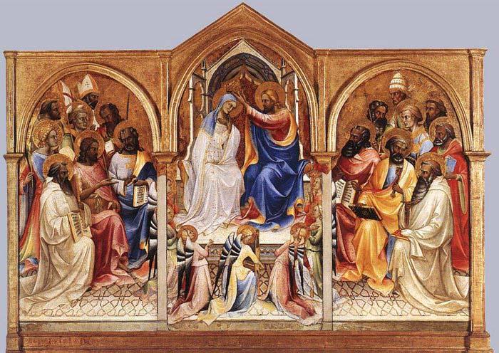 Lorenzo Monaco Coronation of the Virgin and Adoring Saints China oil painting art
